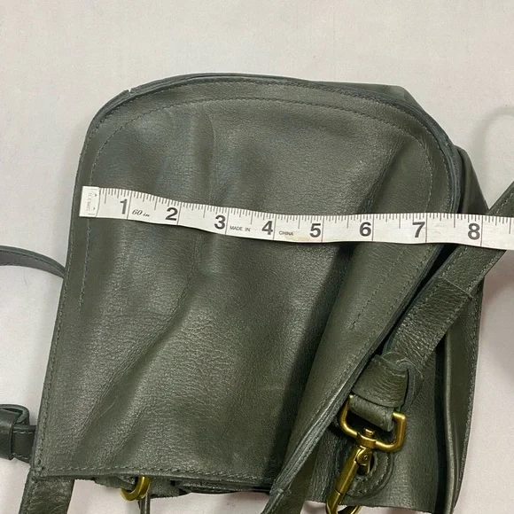 Madewell leather crossbody bag green - Picture 6 of 10
